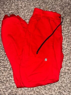 Bright Red Jogger Scrub pants with Drawstring medium women’s